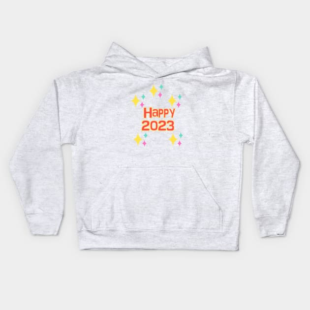 happy 2023 Kids Hoodie by sarahnash